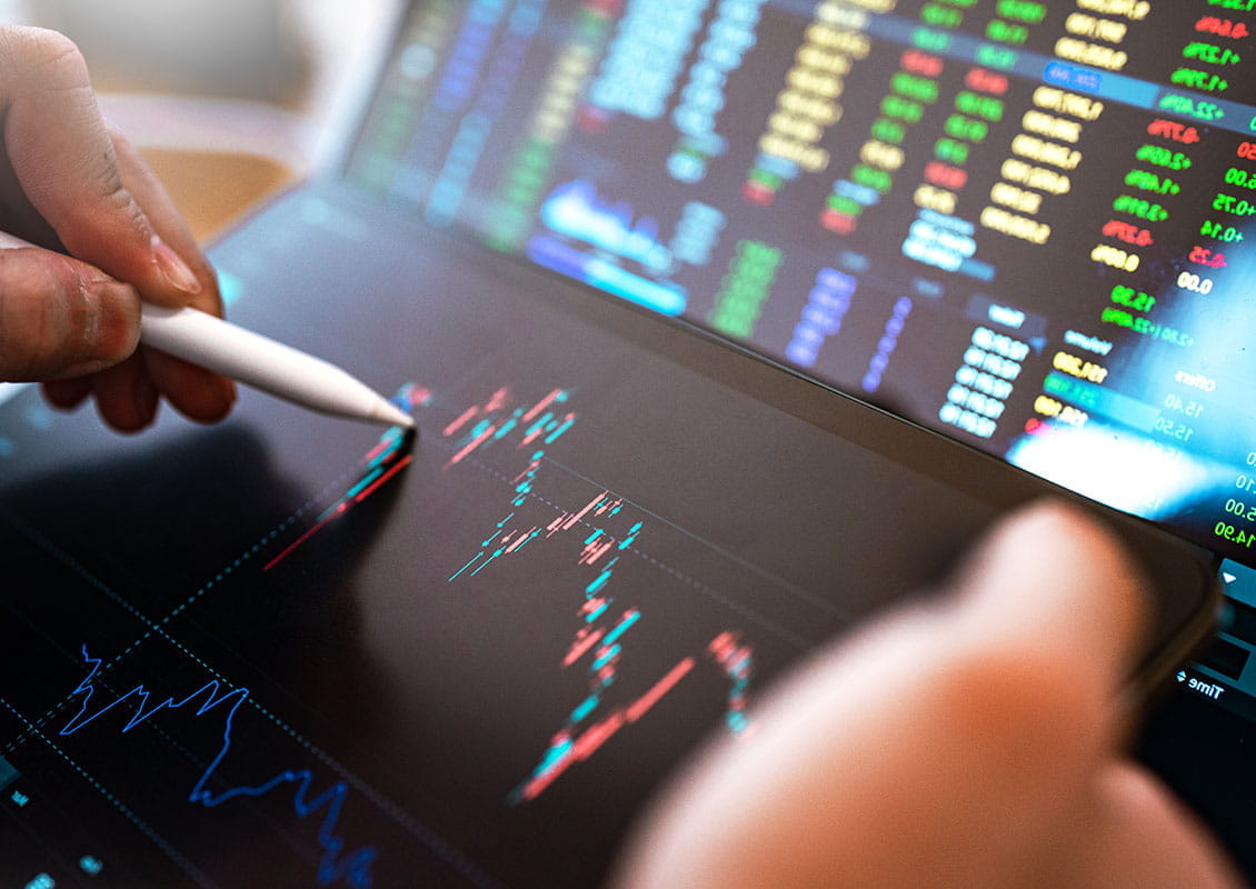 Man attending virtual conference call.